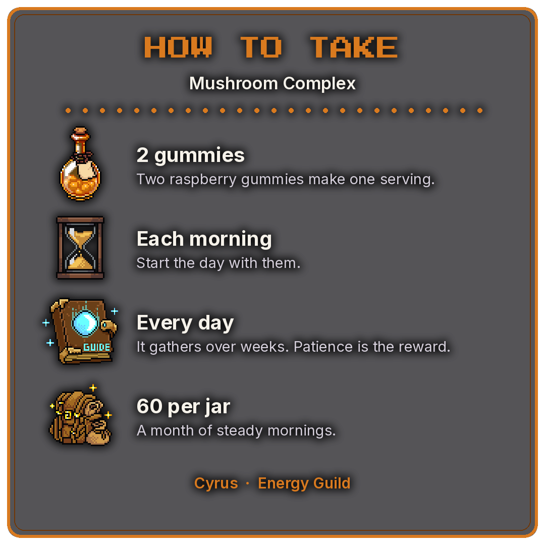How to take - Code Name Mushroom Complex