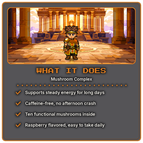 What it does - Code Name Mushroom Complex