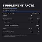 Code Name: Creatine - Supplement Facts